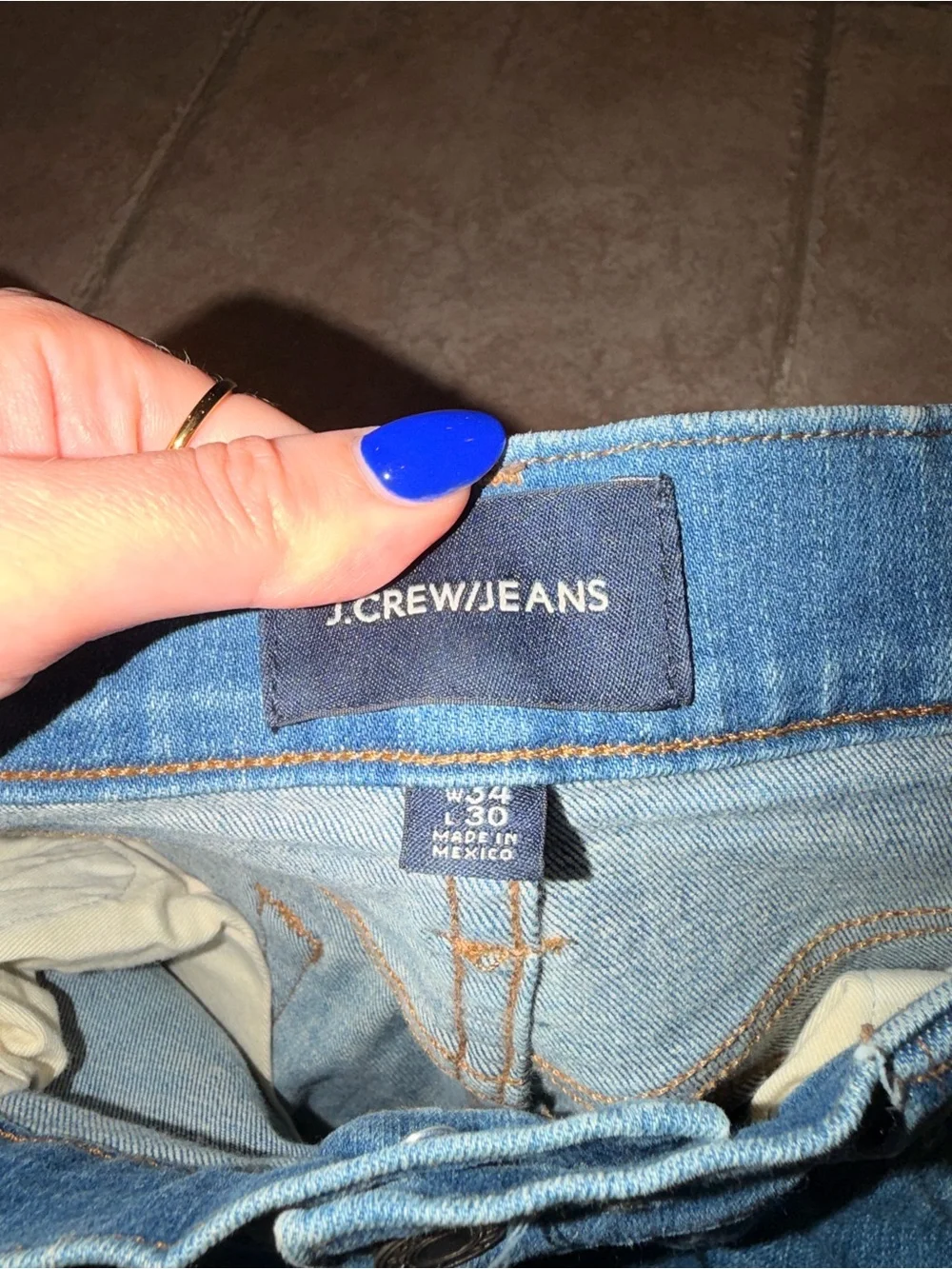 J. Crew Men's Light Blue Straight-Leg Jeans